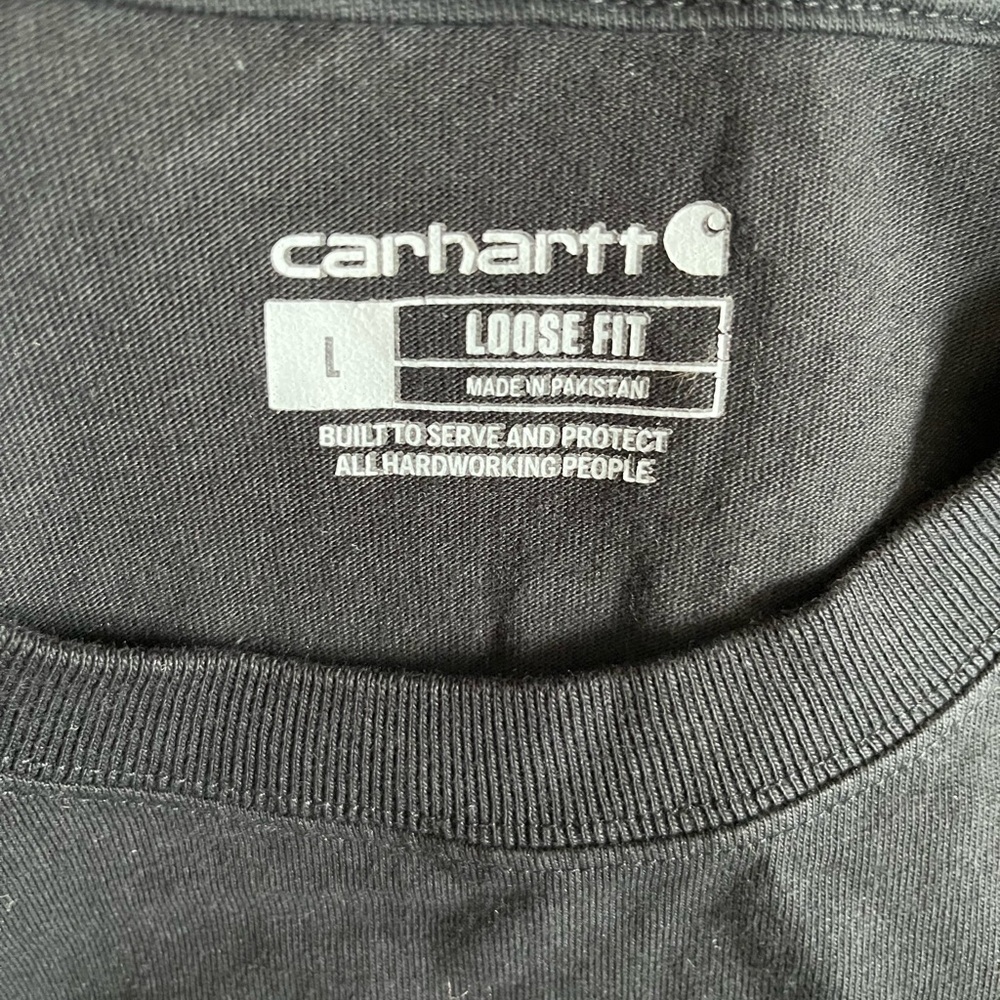 NWOT Carhartt Loose Fit Black TShirt Size Large - Picture 7 of 8